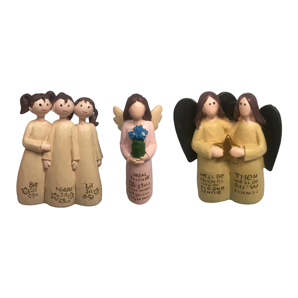 

Статуэтки из смолы, подарок на день рождения, Пасху, свадьбу, украшение для дома в скандинавском стиле, модель для людей, семейные фигурки, по...