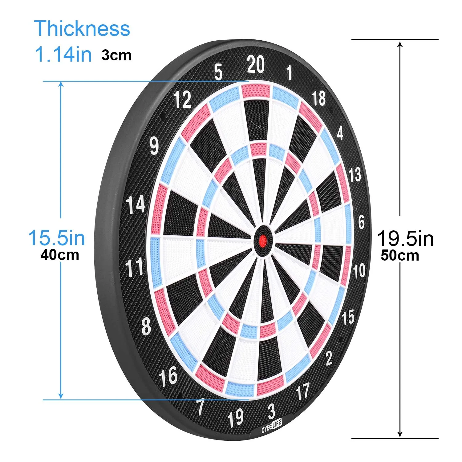 Мягкий наконечник DartBoard CyeeLife с 6 наборами и дополнительными очками 18 дюймов без