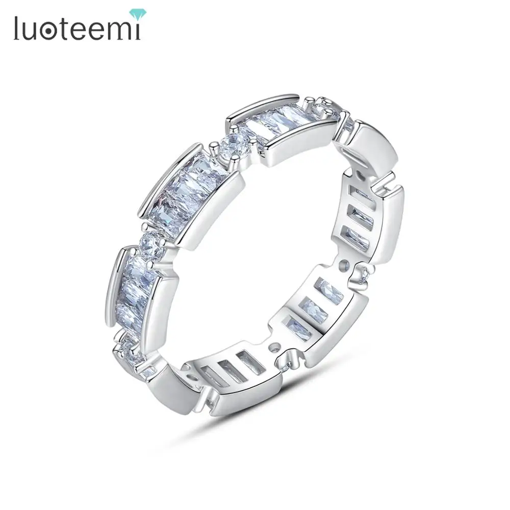 LUOTEEMI новые модные кольца на годовщину вечности для женщин Свадебные обручальные