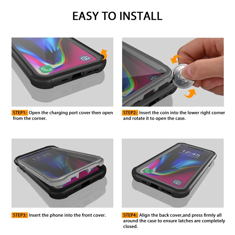 Чехол для телефона для iPhone 11 Pro Max 360 ° полная защита противоударный чехол для iPhone 11 Pro пылезащитный Мягкий ТПУ бампер Броня