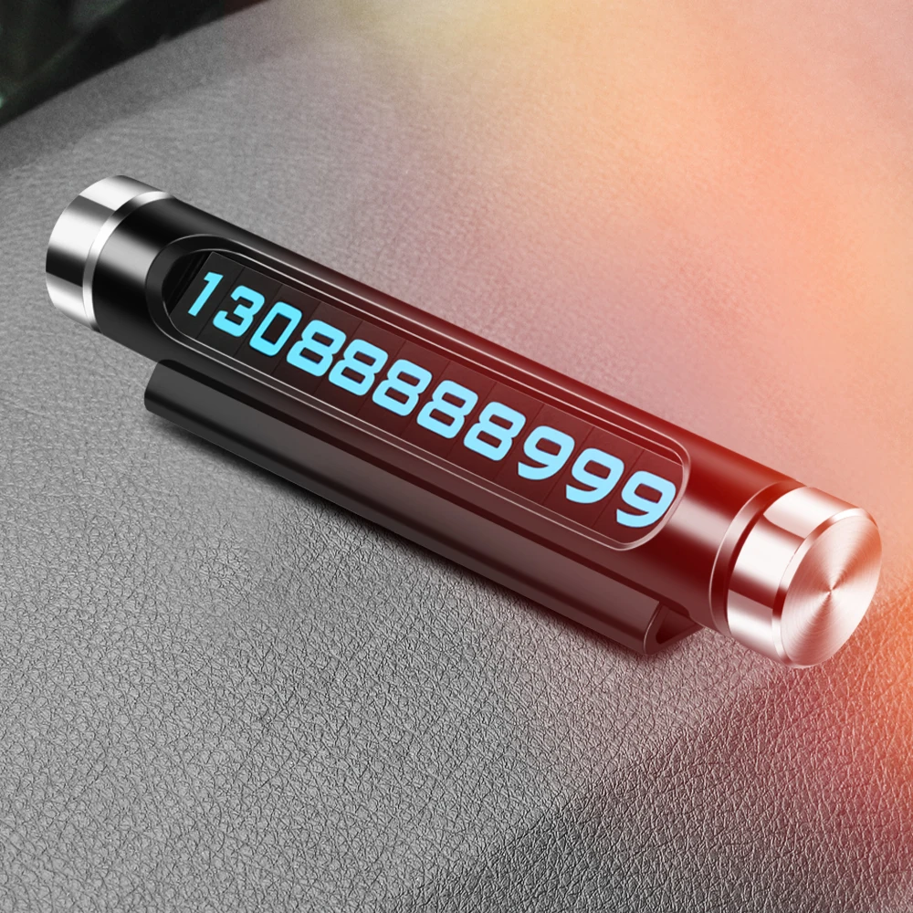 Автомобильная Временная парковочная карта поворотная табличка с номером