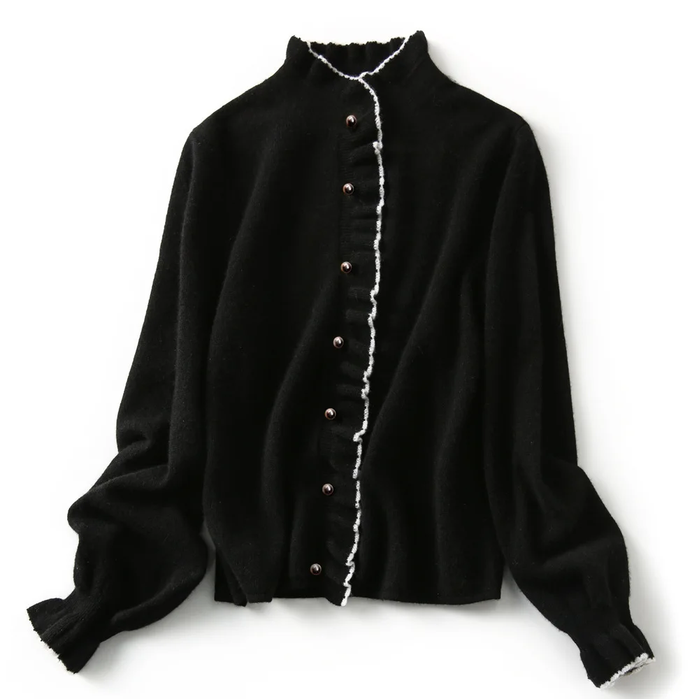 

Winter Autumn Clothes Women Cardigans Elegant Retro Sweaters For Women Long Sleeve Woman Sweaters Office Lady