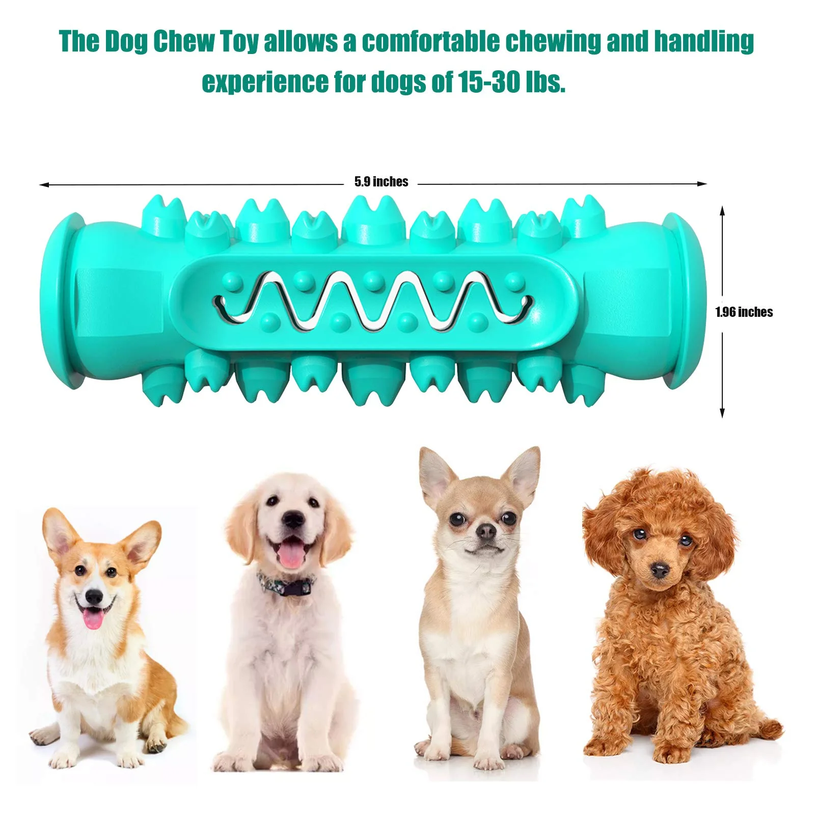 

Dog Chew Toys Toothbrush Bone Puppy Teeth Cleaning Fidget Toy Pet Brushing Stick Pet Supplies Product Toys for Small Large Dogs