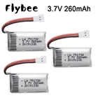 235 шт. 3,7 в 260 мАч Li-po батареи батарея для JRC H8 Мини RC Квадрокоптер аксессуары Дрон игрушка запасные части
