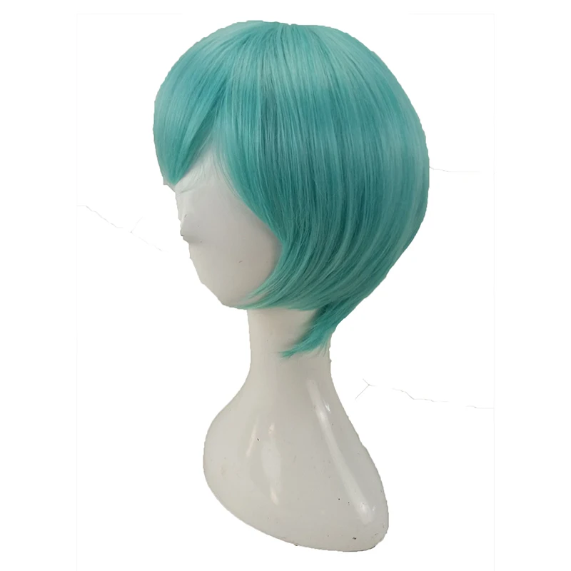 HAIRJOY синтетические волосы Короткий прямой парик для косплея Фиолетовый Синий блонд зеленый коричневый 6 цветов