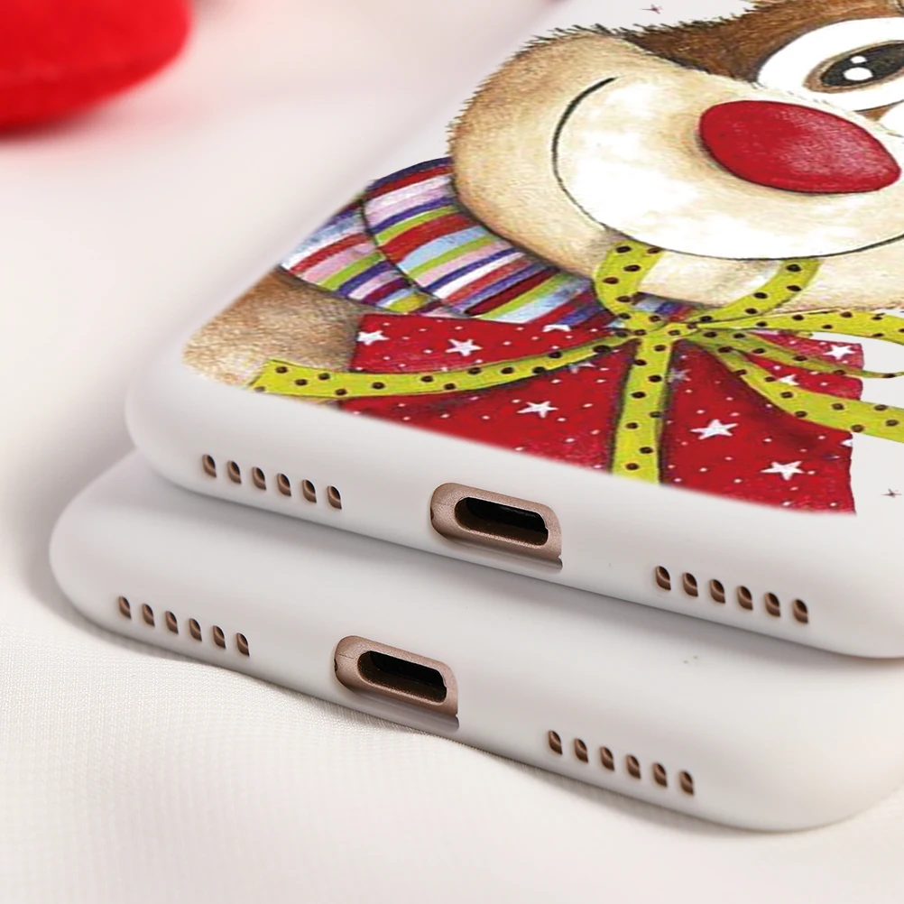 Веселый Рождественский олень мягкие чехлы из ТПУ для Xiaomi Redmi K20 CC9e Примечание 4X5 5A, 7, 6, 8, 9, SE Pro A2 Lite A1 6X 5A 6 6A плюс S2 7A чехол