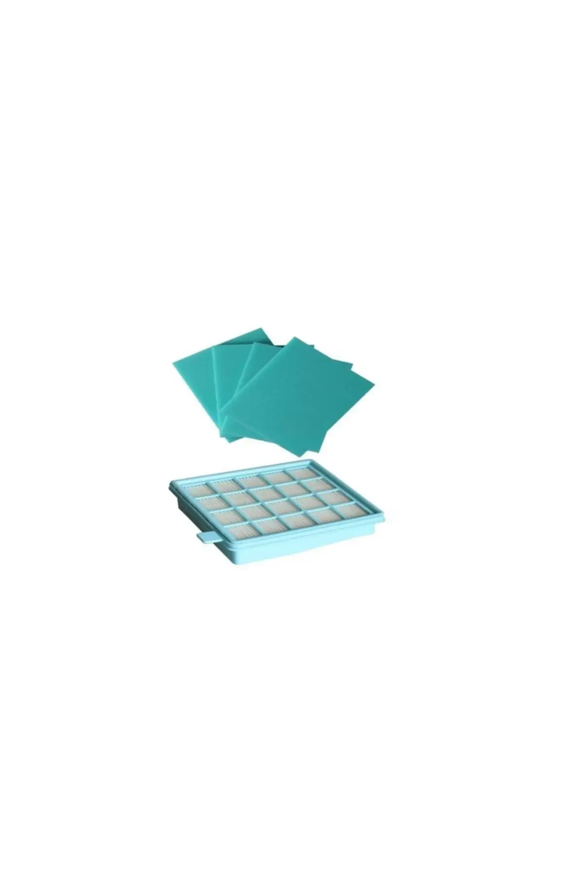 

MHK Parts Fc 8478 Powerpro Compact Vacuum Cleaner Hepa Filter 4 Pcs Sponge Fc8478