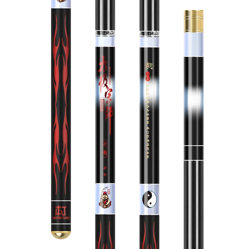 

5.4m-8.1m Taiwan Fishing Rod Carbon Telescopic Fishing Olta Ultra Light Hard Carp Fish Peche Feeder Spinning Stick Vara De Pesca