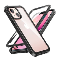 inkolelo iphone 13 case tpu 360 degree full body protection bumper shockproof front and back cover integrated screen protector