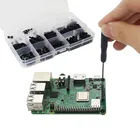 Набор винтов Черных Пластиковых для Raspberry Pi M2.5 M3, 210 шт.