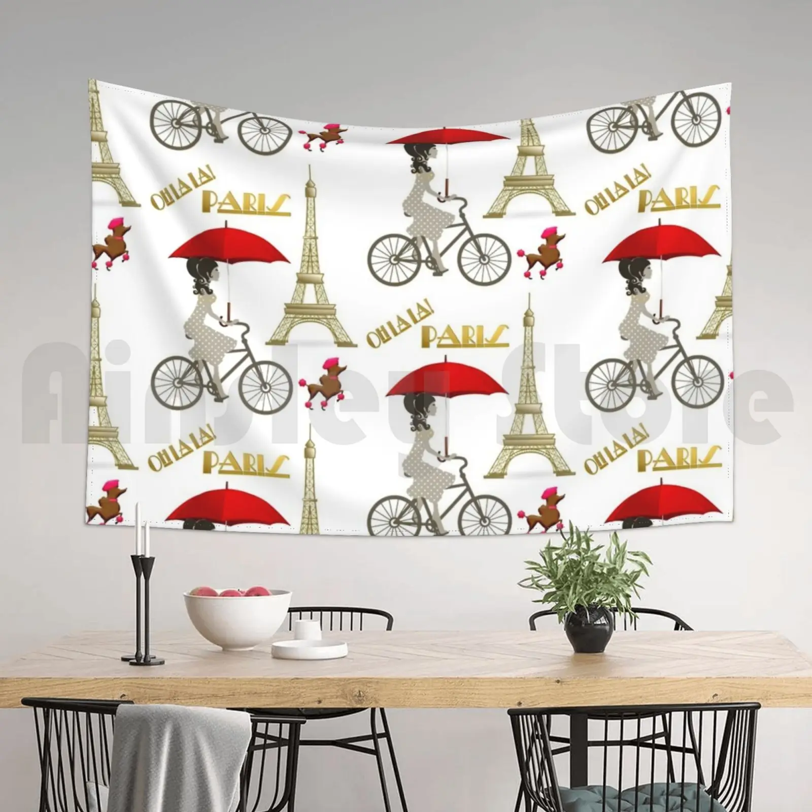 Эйфелева башня охала Париж Франция индивидуальный гобелен Европа французский