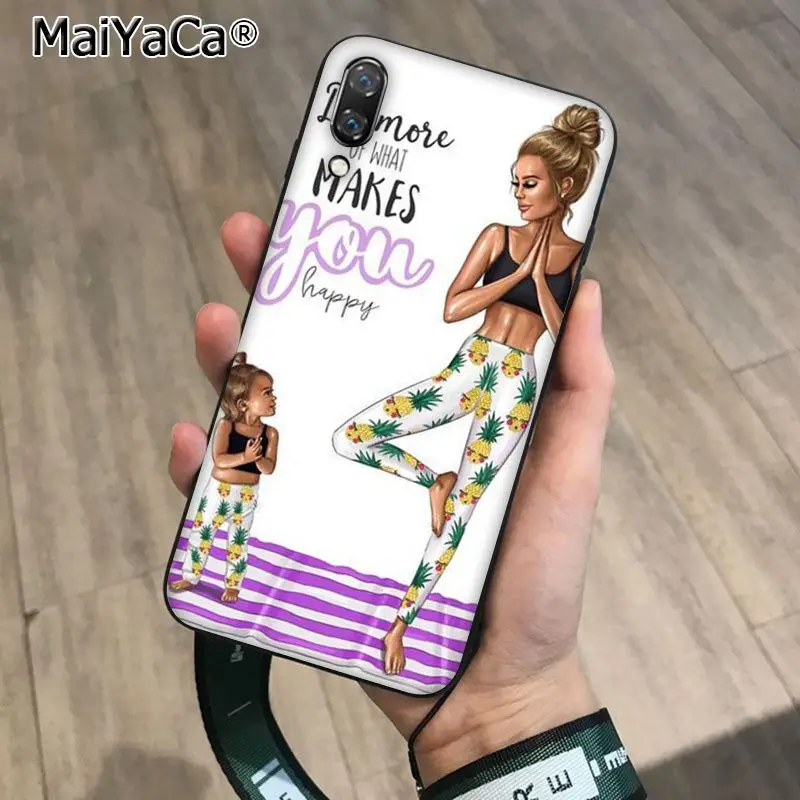 MaiYaCa красивый чехол для телефона для мамы и дочки и сына для Huawei P10 Plus 20 pro P20 lite mate9 10 lite honor 10 vision 10 - Цвет: A14