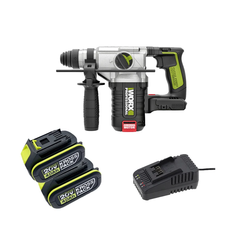 WORX электрический молоток WU388 20 бесщеточный электродвигатель постоянного тока