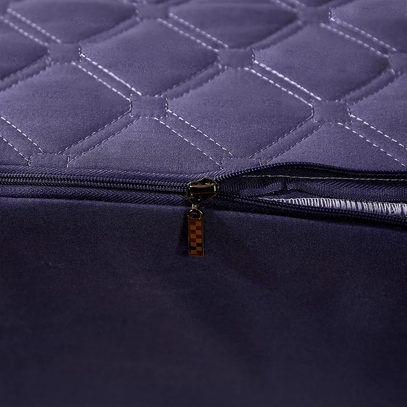 Новый водонепроницаемый наматрасник однотонный на молнии с шести сторон