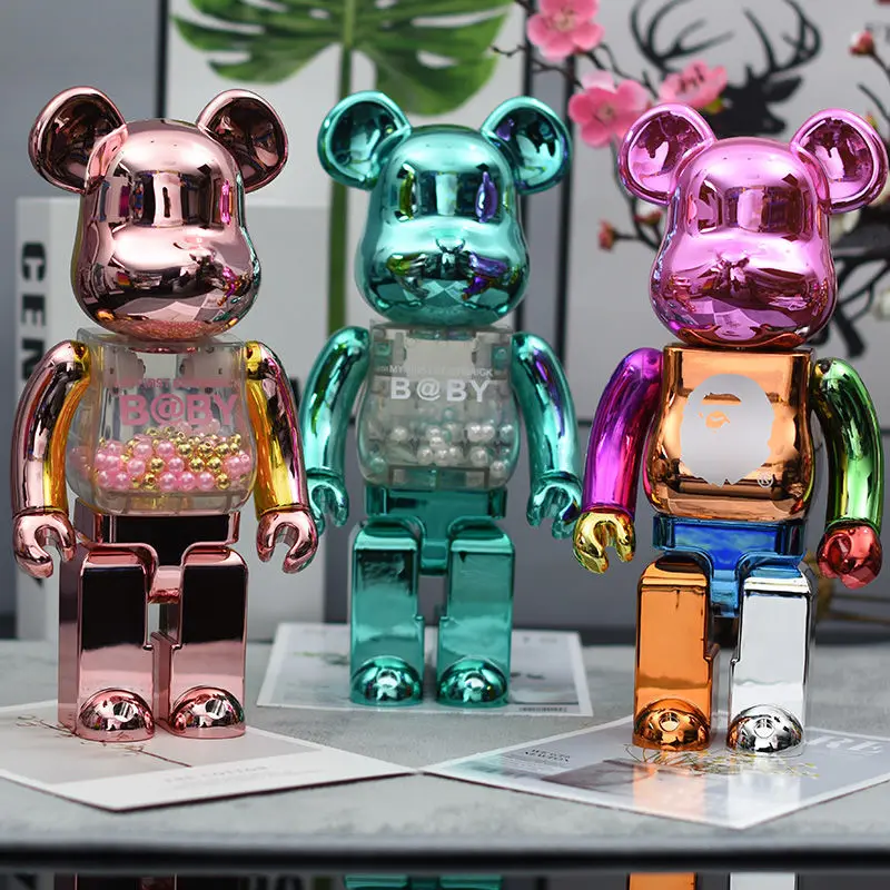 

Коллекционные фигурки из ПВХ Bapebear, модель 400% года, 28 см