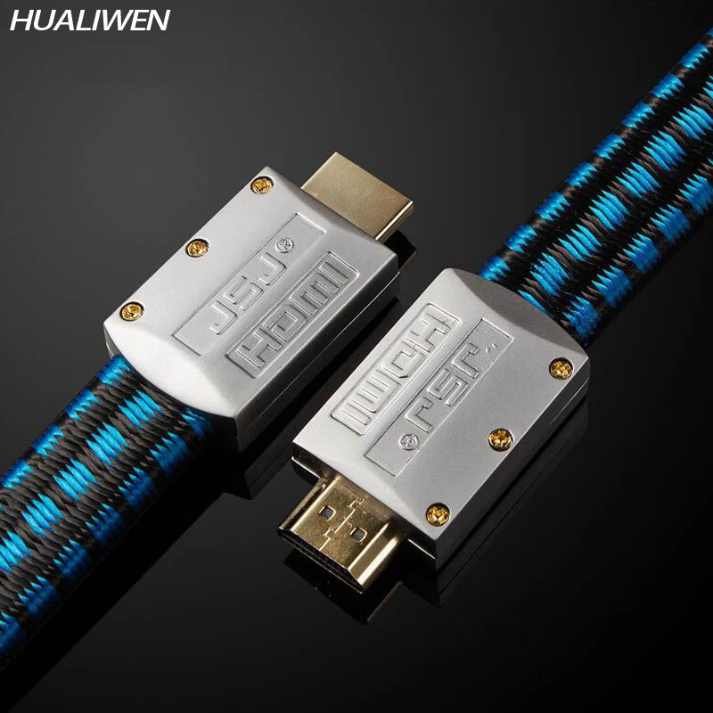 HDMI HD кабель версия 2 0 4K компьютерный ТВ проектор плетеный плоский кабель|video cable|hdmi