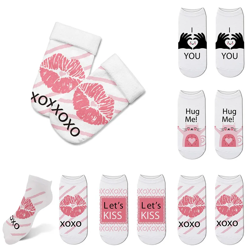 Новые модные носки с буквенным принтом женские хлопковые в стиле колледжа