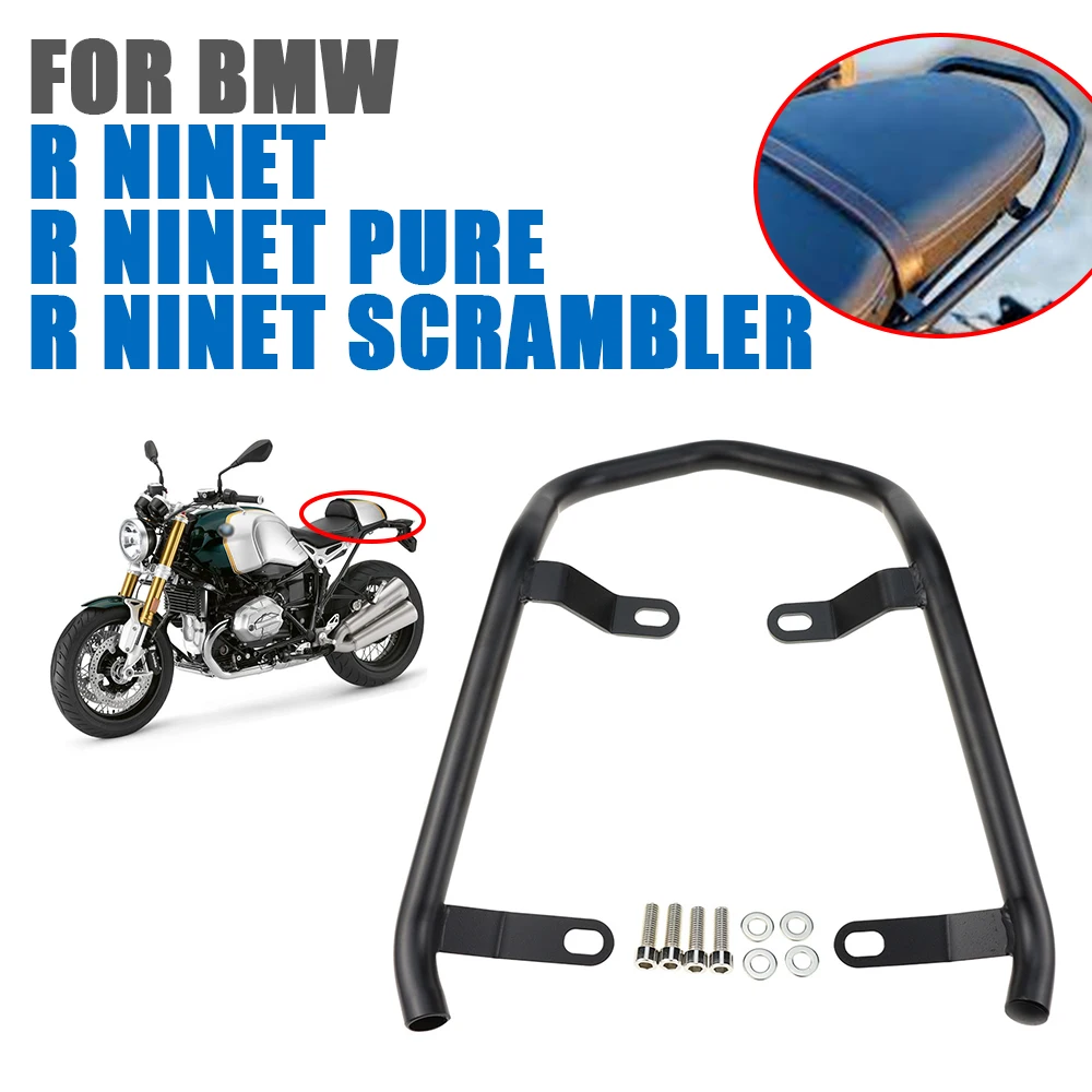 Reposabrazos trasero para motocicleta, barra de mano para manillar de asiento de pasajero, para BMW R NineT Nine T Scrambler Pure RNine R9T