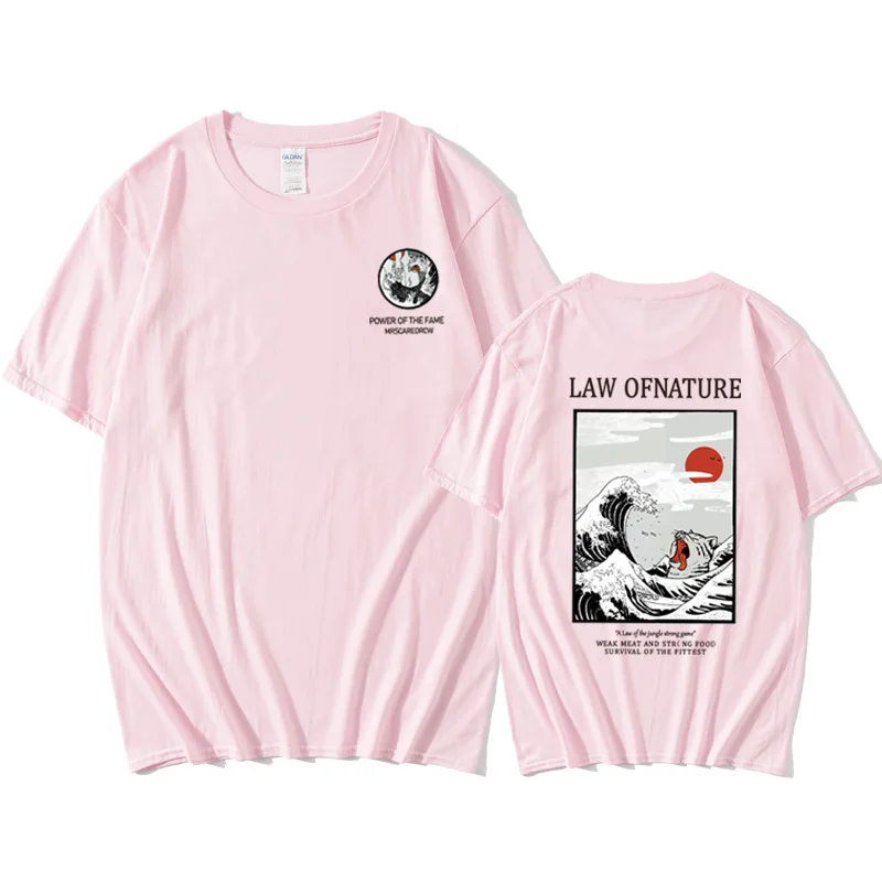 RetroWaveEurope и America аниме футболка Harajuku уличная хлопковая Camisetas Hombre Мужская забавная