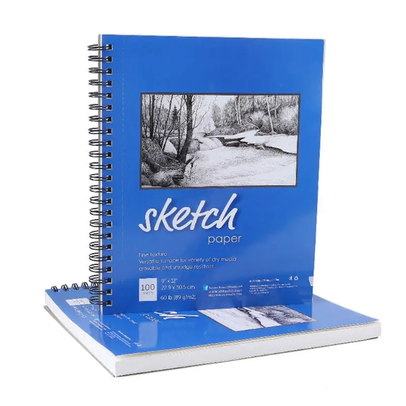 

100 Sheets 9x12" Sketch Drawing Paper Book Sketchbook Artist Pad Stationery School Supplies D01 20 Dropshipping