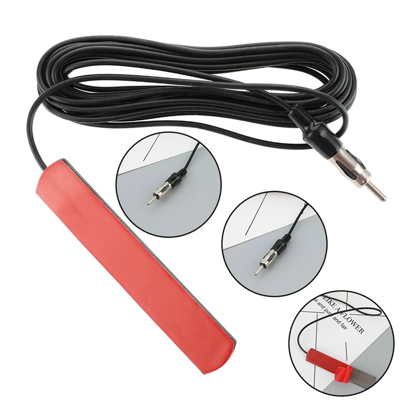 12V Universal Portable Mount Car FM Radio Amplifier Antenna Patch Aerial ANT-309 5M Cable Auto | Автомобили и мотоциклы