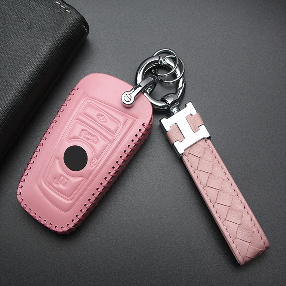 Новое поступление плетеный кожаный металлический автомобильный брелок для
