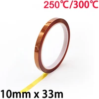 10mm x 33m 3d printer parts high temperature resistant heat bga kapton polyimide insulating thermal insulation adhesive tape