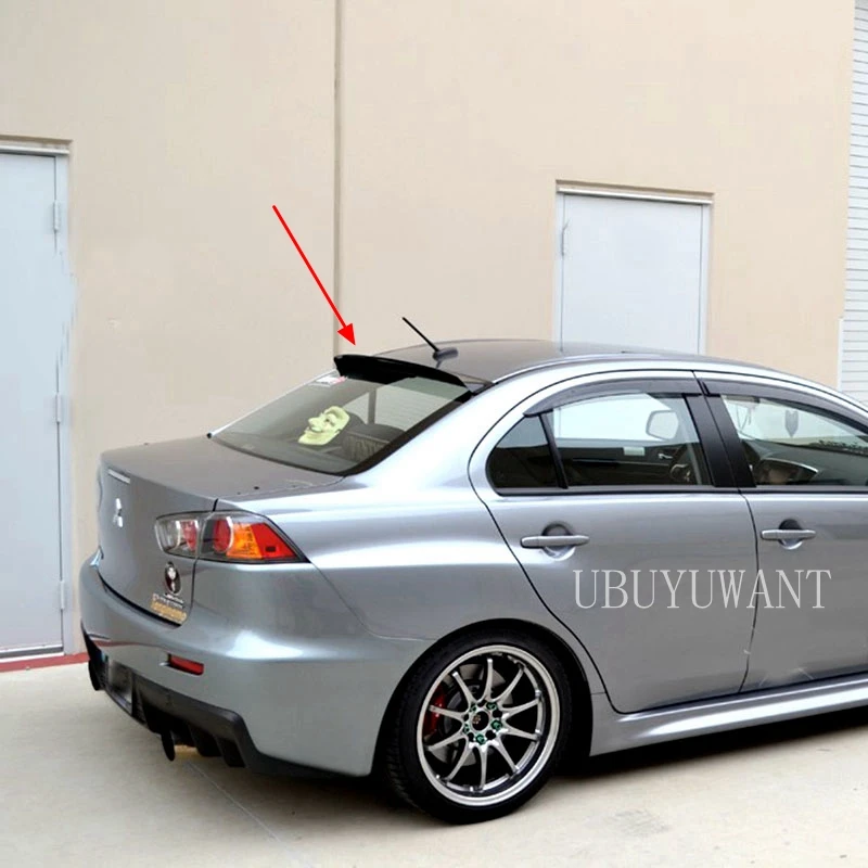 Для Mitsubishi EVO 2010 2016 спойлер на крыше Неокрашенный праймер цветной автомобильный