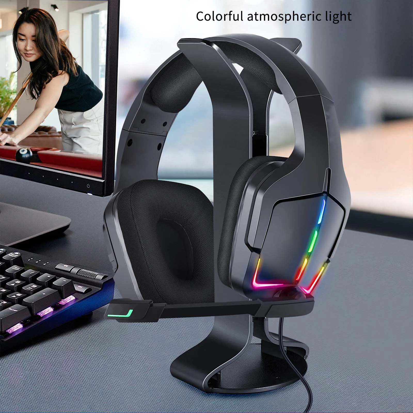 

Наушники-вкладыши с микрофоном для ПК и ноутбука, проводная гарнитура для компьютера, PS4, Xbox, 3D, игровые наушники, игровые наушники, басовая с...