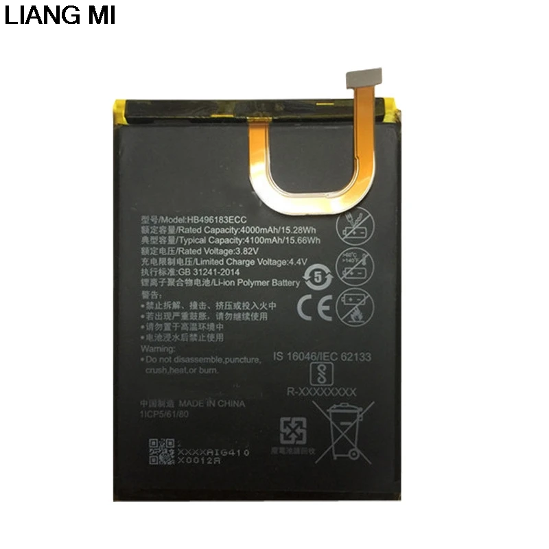 Новый оригинальный HB496183ECC 4000 мАч аккумулятор для телефона Huawei enjoy 6 enjoy6 NCE-AL00 с инструментами для ремонта