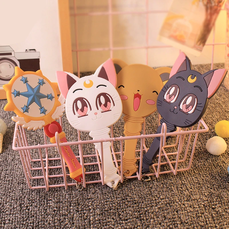 Милый картон Сакура волшебная палочка мечтательное ручное зеркало Kawai для