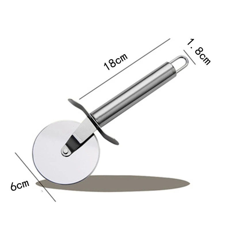 

Stainless Steel Pizza Knife Pizza Single Wheel Cut Tools Diameter 6 CM Household Cake Tools Wheel Use For Waffle Cookies