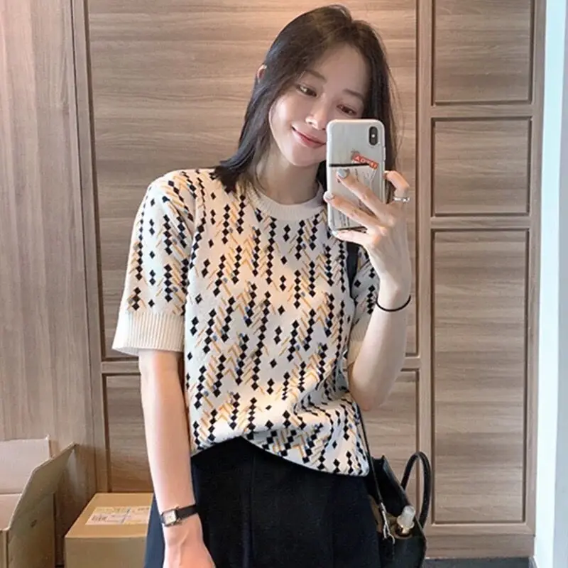 

T-shirt short sleeve summer 2021 new middle sleeve with underlayer T-shirt