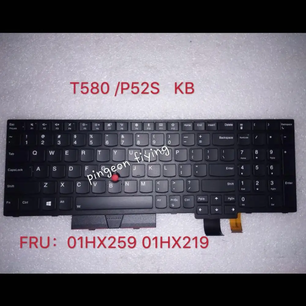 Новая Оригинальная английская клавиатура с подсветкой для Lenovo Thinkpad T570 P51S T580