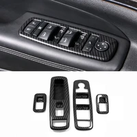 for jeep grand cherokee 2014 15 16 17 car accessories abs carbon fiber door window glass lift control switch panel cover trim