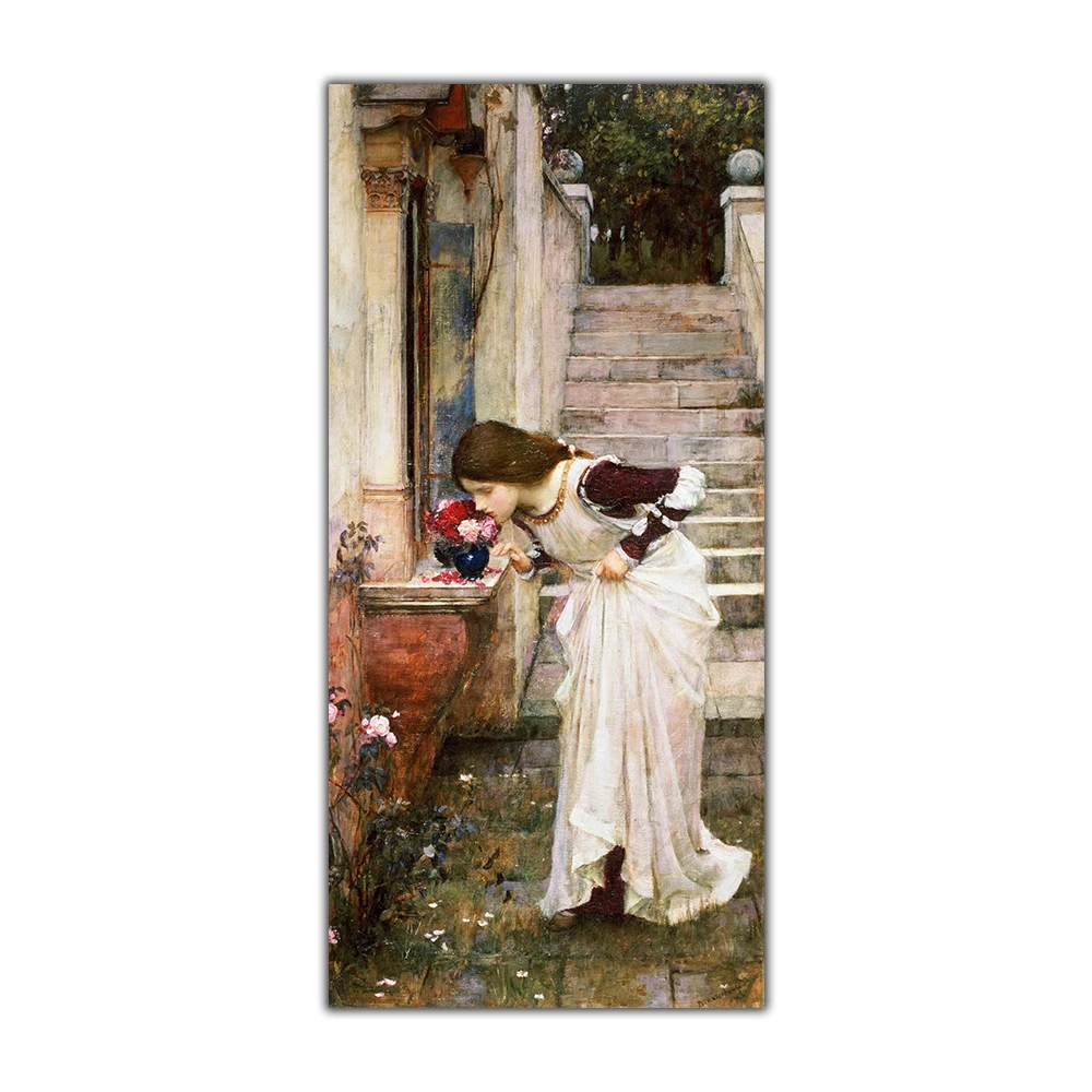 

Citon William WaterhouseThe ShrineCanvas Art Oil Painting Artwork Poster Picture Wall Decor Home Living room Decoration