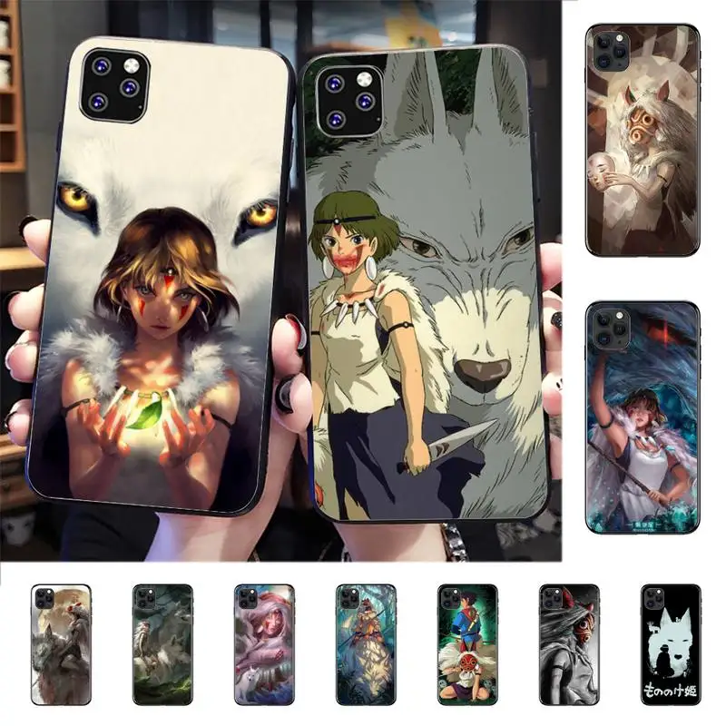 

YNDFCNB Princess Mononoke Phone Case for iPhone 11 12 13 mini pro XS MAX 8 7 6 6S Plus X 5S SE 2020 XR cover