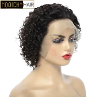 Morichy Hair Cut 13X2 Natural Color Lace Front Wigs Summer Season Human Hair Closure Wigs Pre plucked Short Bob For Black Women
