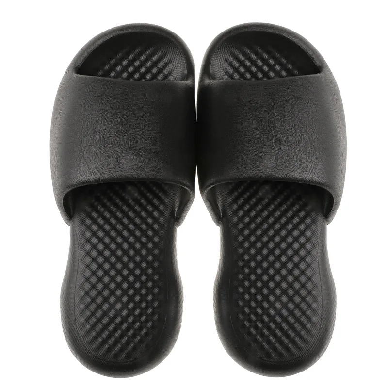 

2021 New Super Thick Soft Bottom Plastic Slippers Female Man Summer Indoor Home Deodorant Bathroom Breathable Slippers Home Bath