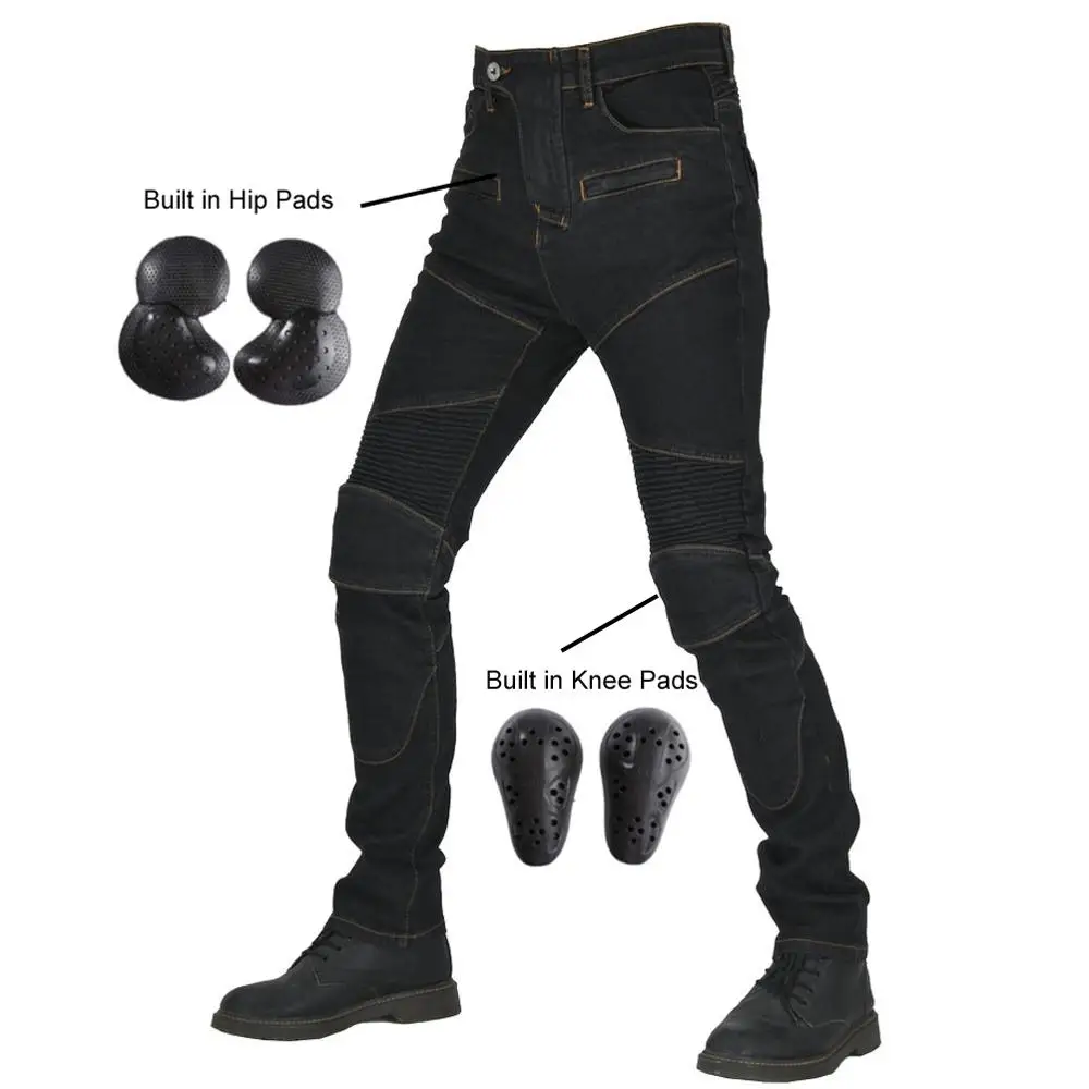 Джинсы для мотоциклистов улучшенные джинсы езды на мотоцикле мужчин и женщин