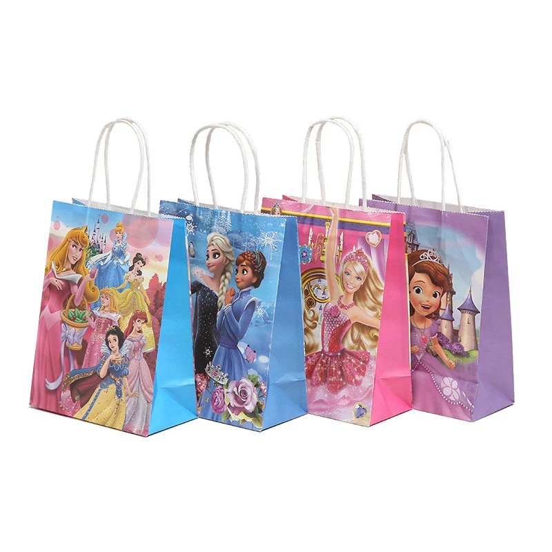 

Disney Disposable Tableware Accessories Packaging Bag Frozen Anna and Lisa McQueen Gift Bag Birthday Wedding Party Decoration