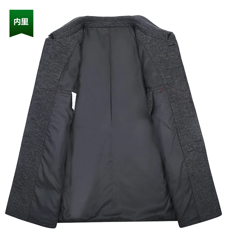 Размер 8XL 7XL 6XL зимнее длинное шерстяное пальто мужские новые мужские s утепленная куртка деловые Casaco Masculino повседневные тренчи мужские пальто