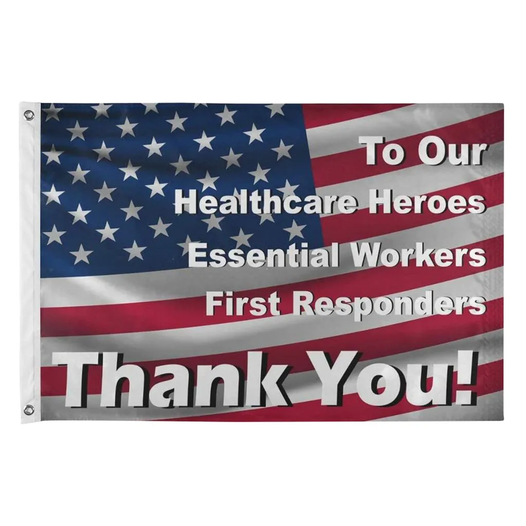 Флаг украшения для наших героев здравоохранения печать наружный флаг люверсы