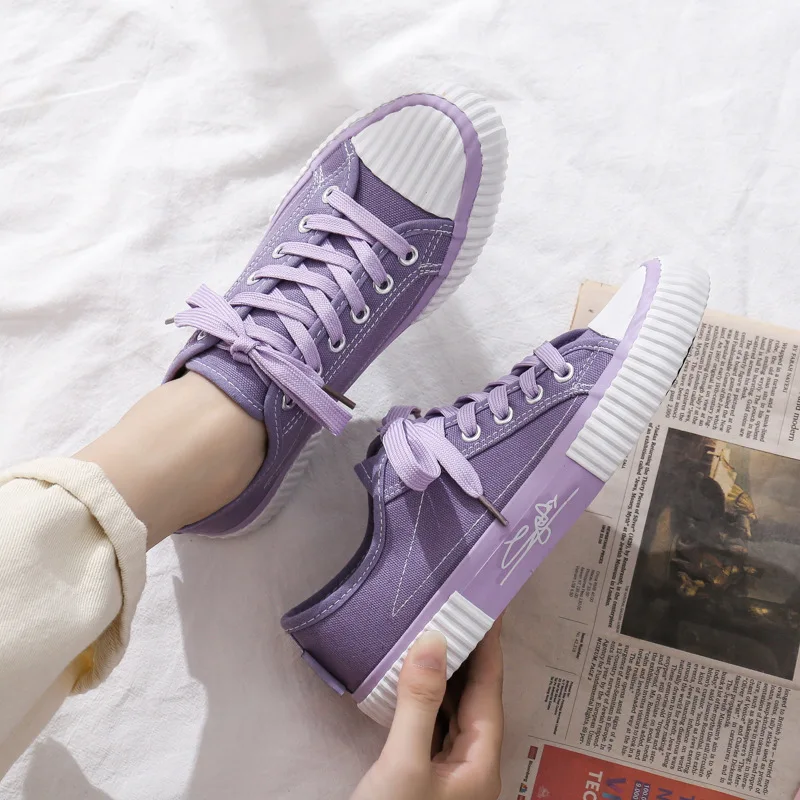 

Canvas lie fallowShoes Women Sneakers Flats Unisex Canvas High-top Men's Women's Sneakers Light Comfortable Durable Couple Shoes