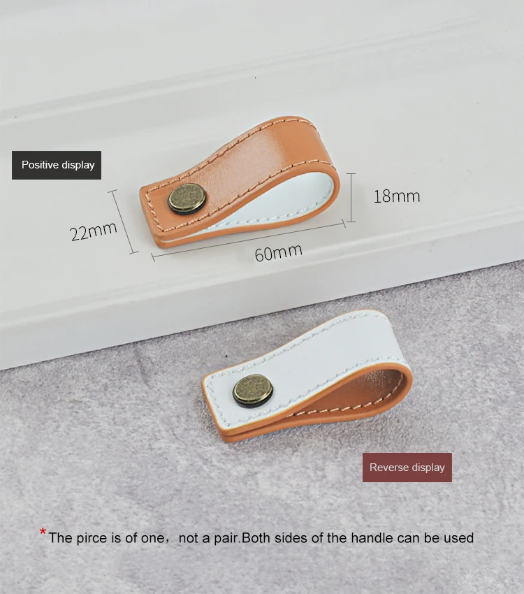 Сделай Сам обе стороны/ручная работа кожаная ручка мягкий минималистичный