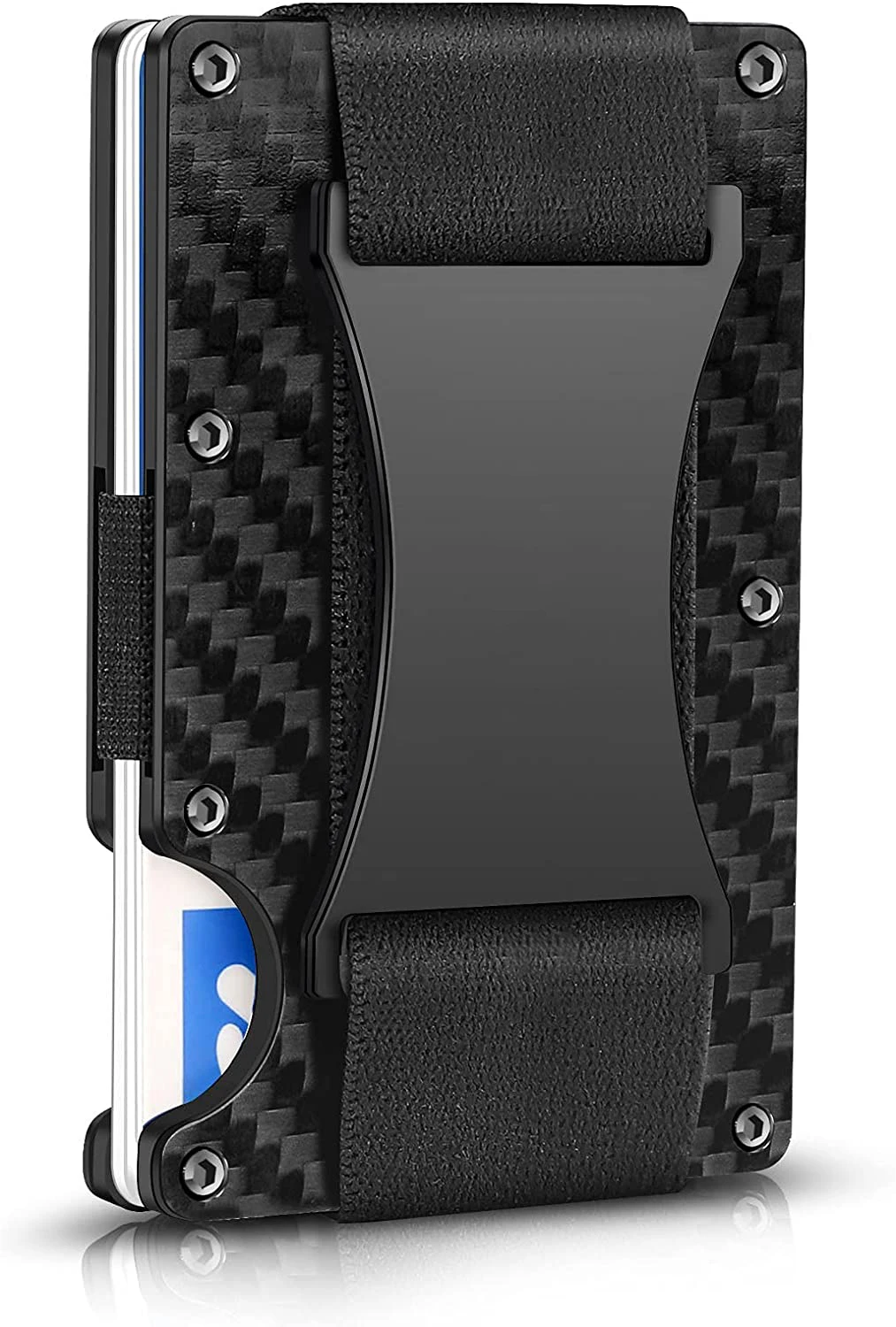 

RFID Blocking Credit Cards Holder Metal Aluminum Slim Minimalist Money Clip EDC Wallet for Men Wallets Brand Business Gift Purse