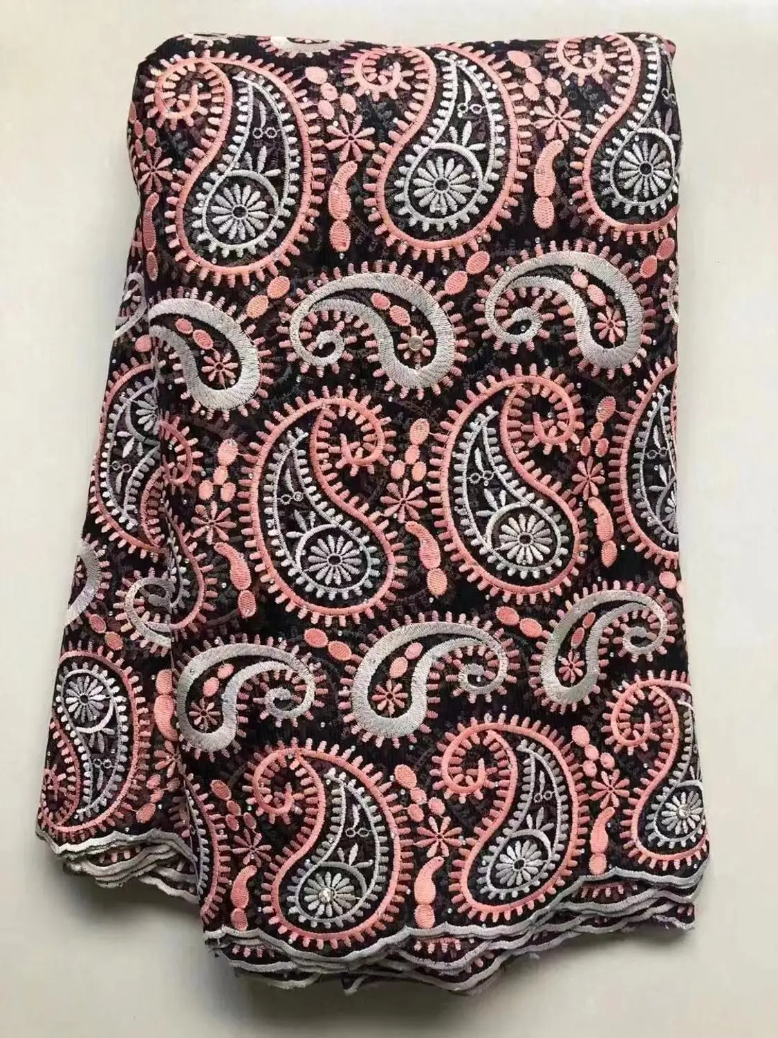 Новейший модный стиль вышивка французское Сетчатое кружево 5 ярдов Используется