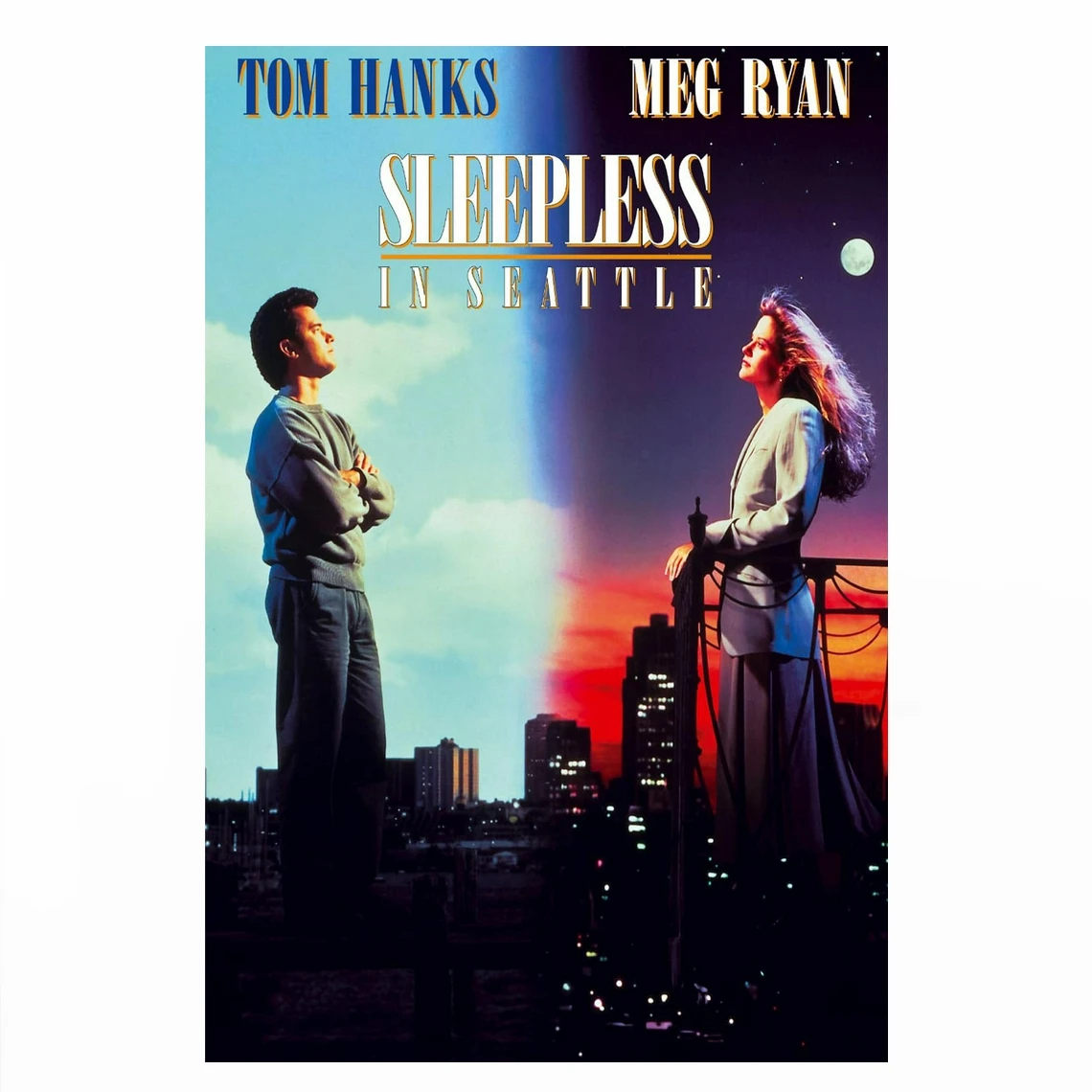 Бессонный плакат в Сиэтле (1993) том висит и Мег Райан печать фильмов