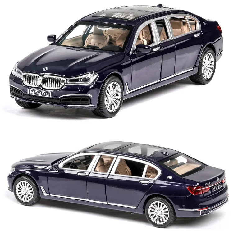 1/24 масштаб BMW 760Li литый под давлением автомобиль сборная игрушка подарки для
