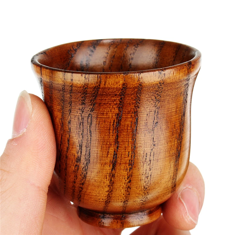 Eco Friendly 80Ml Wooden Cup Primitive Handmade Tea Coffee Wine Chinese Style Teaware Kitchen Accessories Drinking | Дом и сад